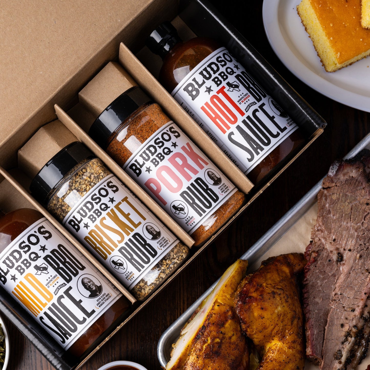Bludso's Barbeque Sauce & Rub Gift Set - 4 Pack