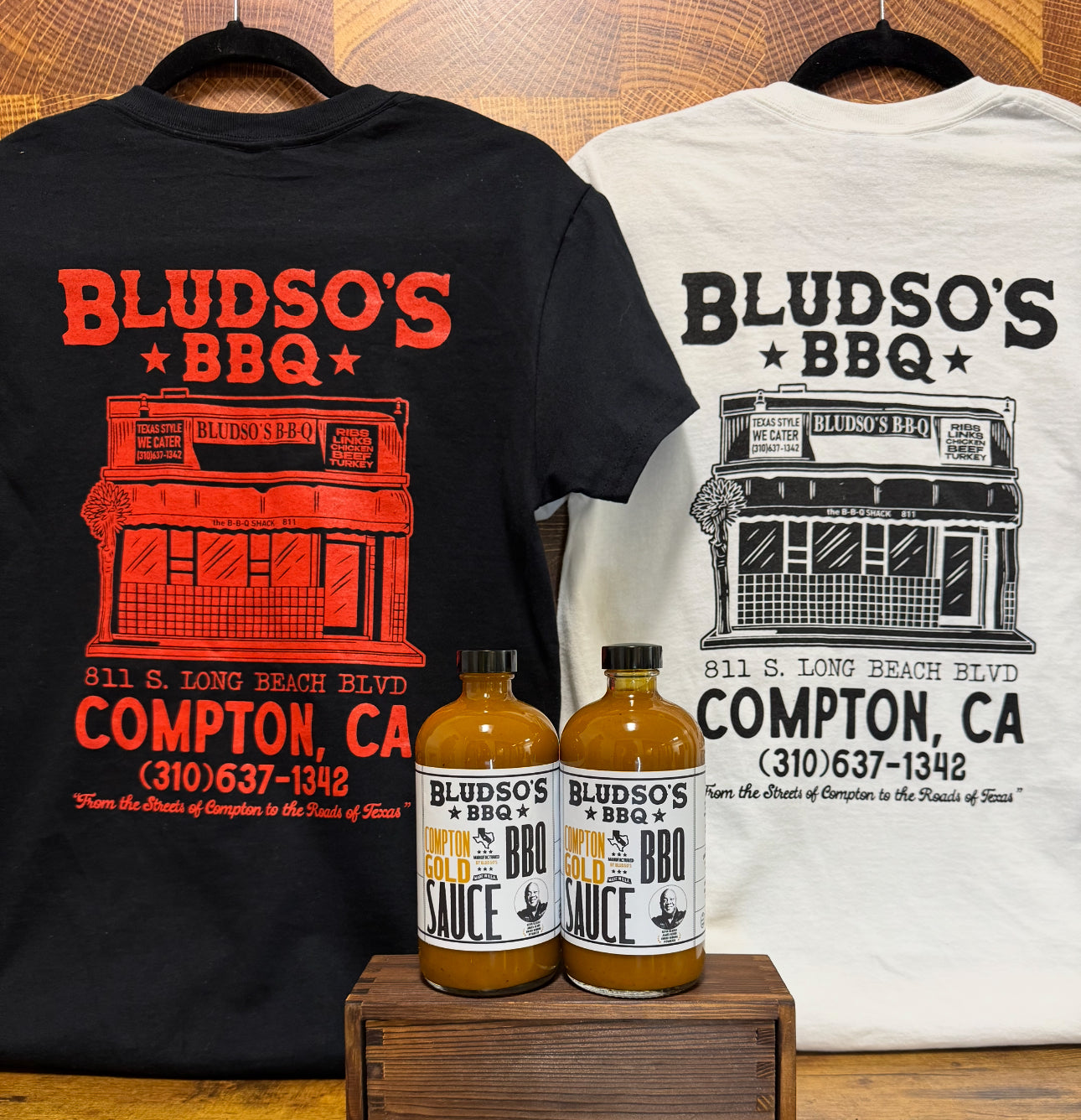 OG Compton Tee & Compton Gold BBQ Sauce