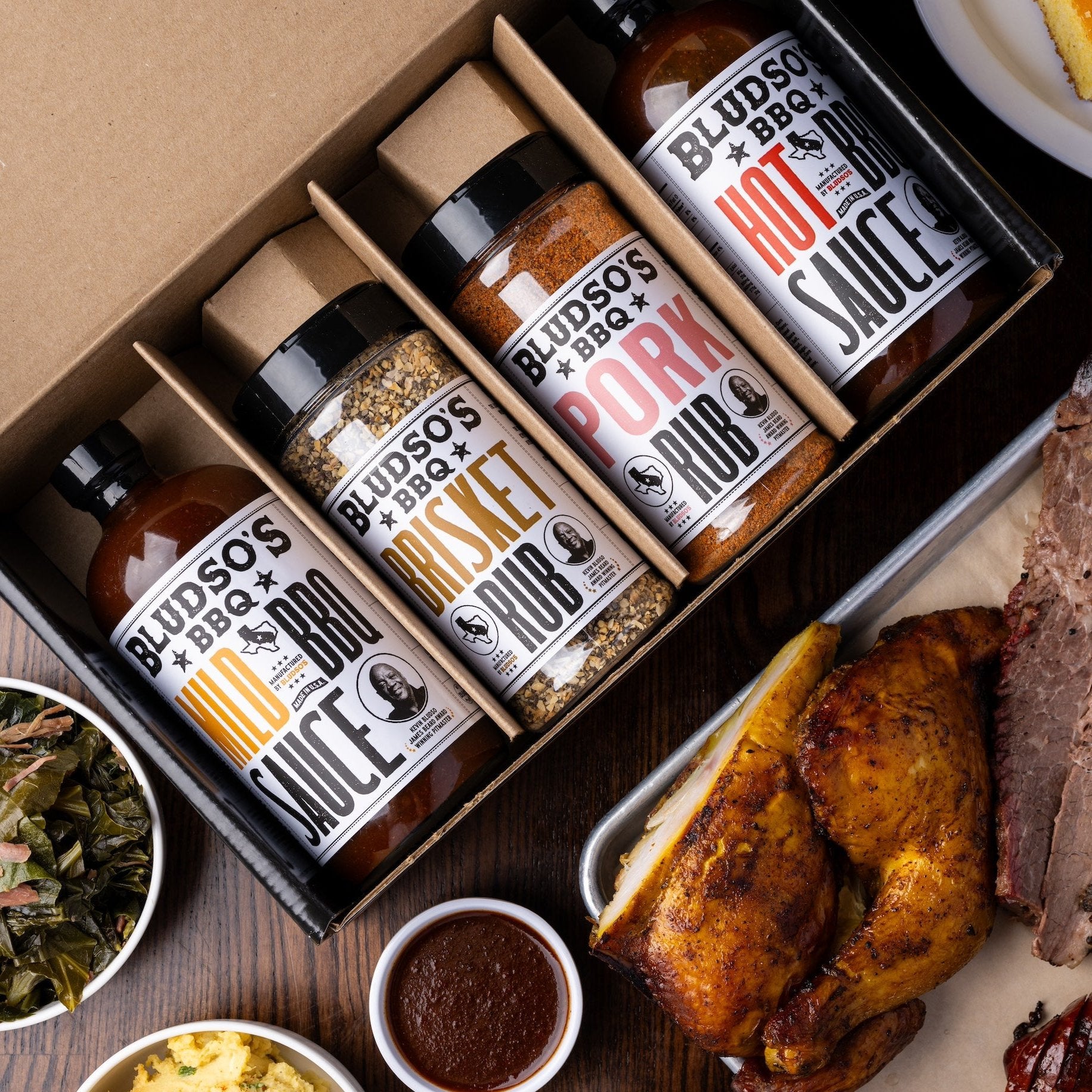Bludso's Barbeque Sauce & Rub Gift Set - 4 Pack