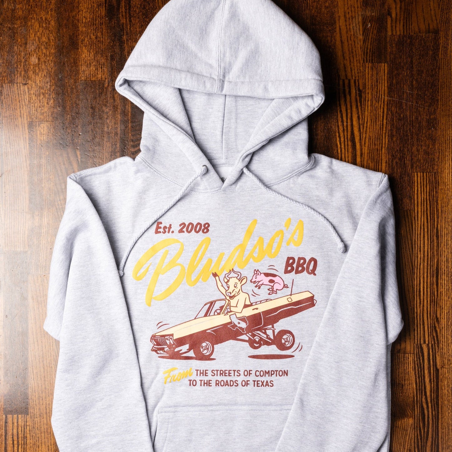 Grey Cow Driver Hoodie