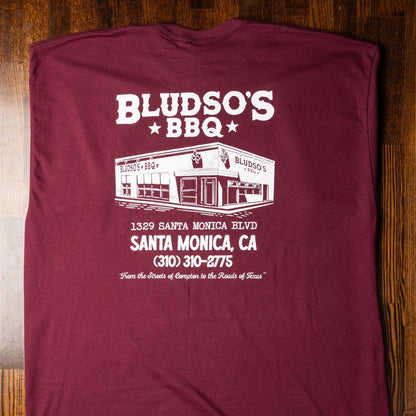 Maroon Santa Monica Tee