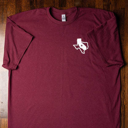 Maroon Santa Monica Tee